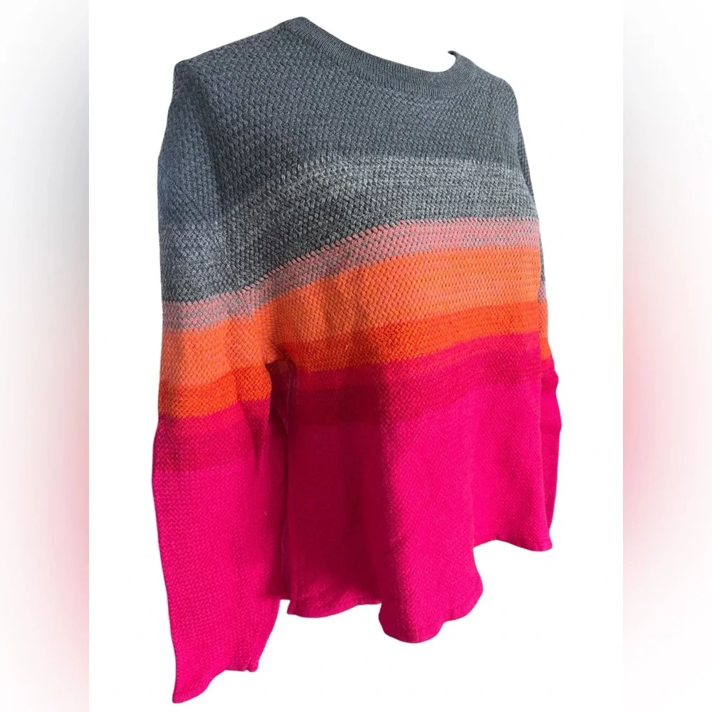 Krimson Klover Sweater Womens XL Pink Ombre Willow Merino Wool Blend Outdoors